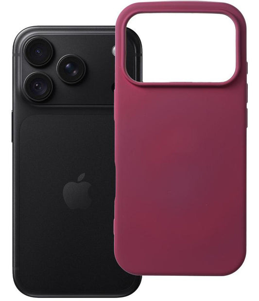 Etui do Apple iPhone 18 Pro / iPhone 17 Pro, OEM, silikonowe, bordowe