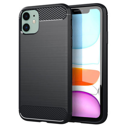 Etui na Apple iPhone 11, Techsuit, Carbon, Czarny