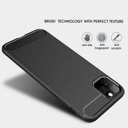 Etui na Apple iPhone 11, Techsuit, Carbon, Czarny