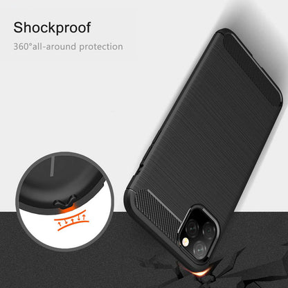Etui na Apple iPhone 11, Techsuit, Carbon, Czarny