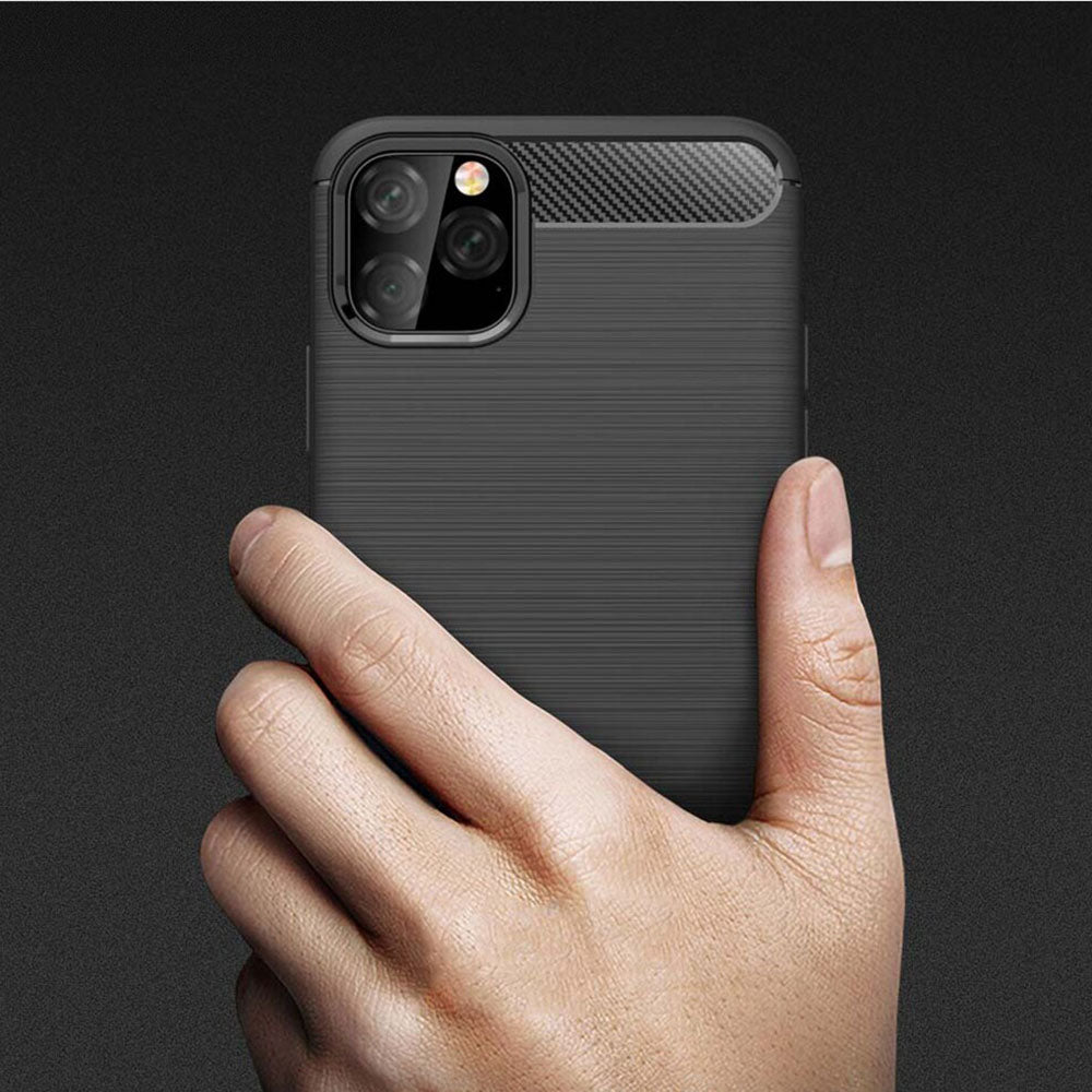 Etui na Apple iPhone 11, Techsuit, Carbon, Czarny