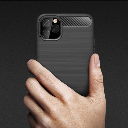 Etui na Apple iPhone 11, Techsuit, Carbon, Czarny