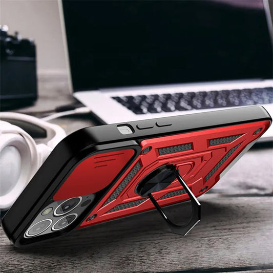 Etui na Apple iPhone 12 / 12 Pro, Techsuit, CamShield, czarne
