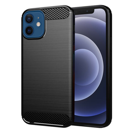 Etui na Apple iPhone 12 / 12 Pro, Techsuit, Carbon, Czarny