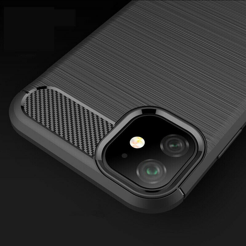 Etui na Apple iPhone 12 / 12 Pro, Techsuit, Carbon, Czarny