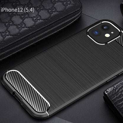 Etui na Apple iPhone 12 mini, Techsuit, Carbon, Czarny