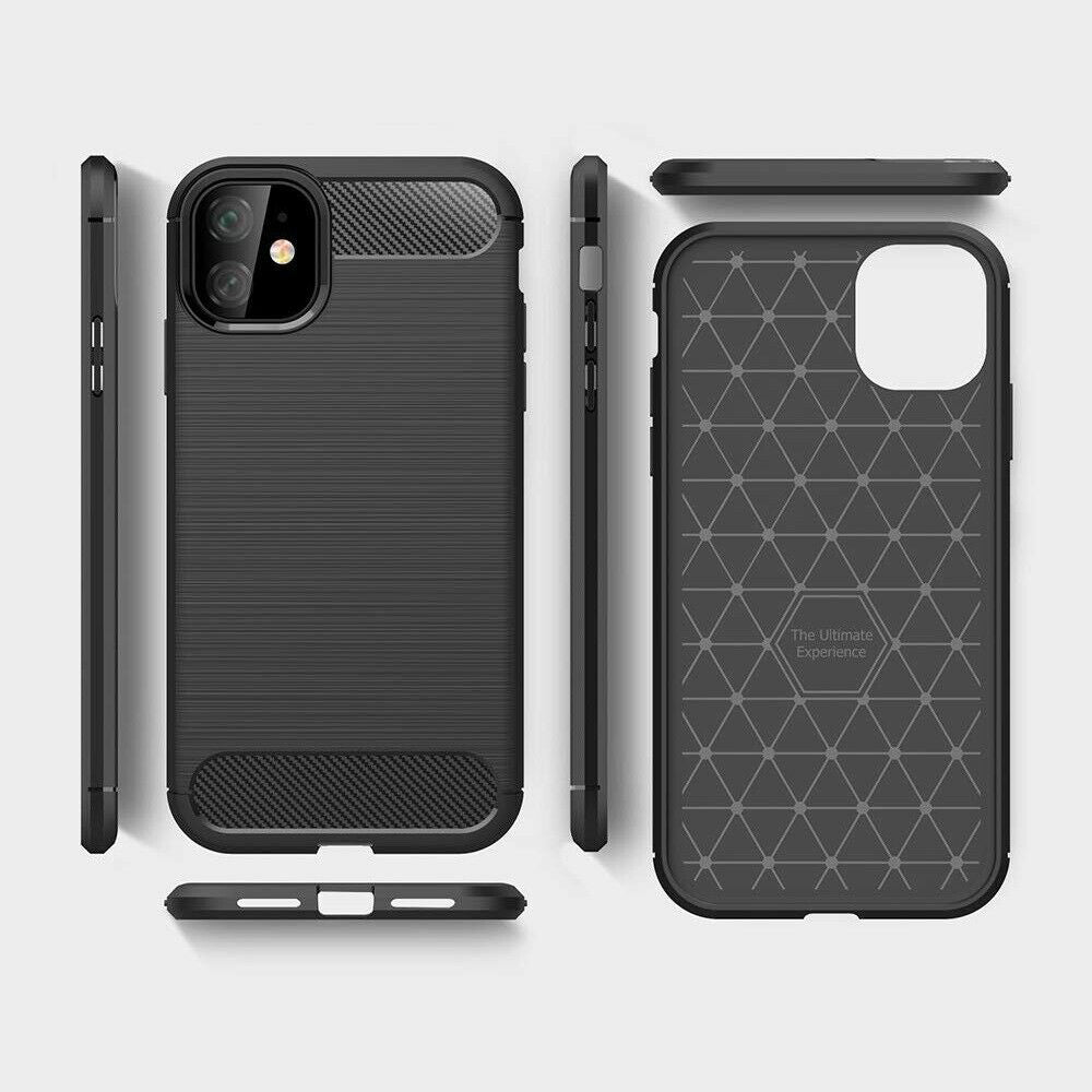 Etui na Apple iPhone 12 mini, Techsuit, Carbon, Czarny