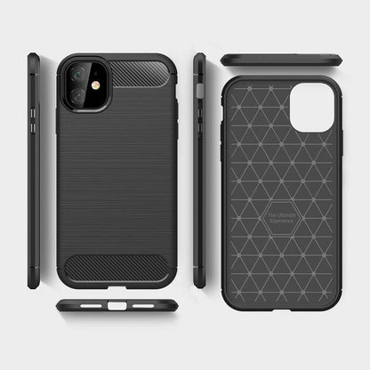 Etui na Apple iPhone 12 mini, Techsuit, Carbon, Czarny