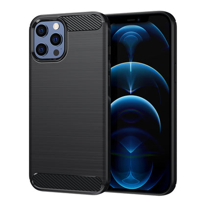 Etui na Apple iPhone 12 Pro Max, Techsuit, Carbon, Czarny