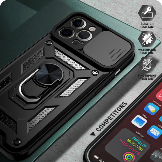 Etui na Apple iPhone 12 Pro, Techsuit, CamShield, Niebieskie