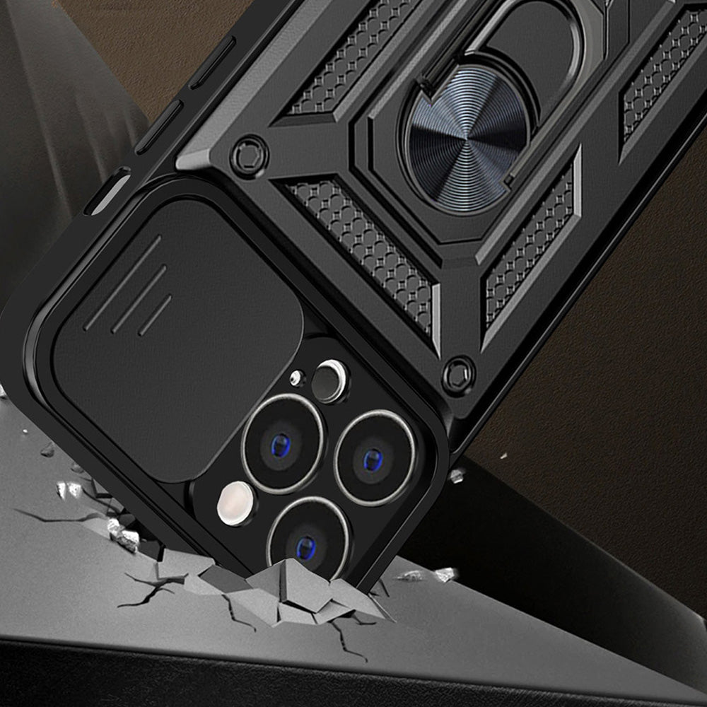 Case for Apple iPhone 13 Pro Max, Techsuit, CamShield, Black