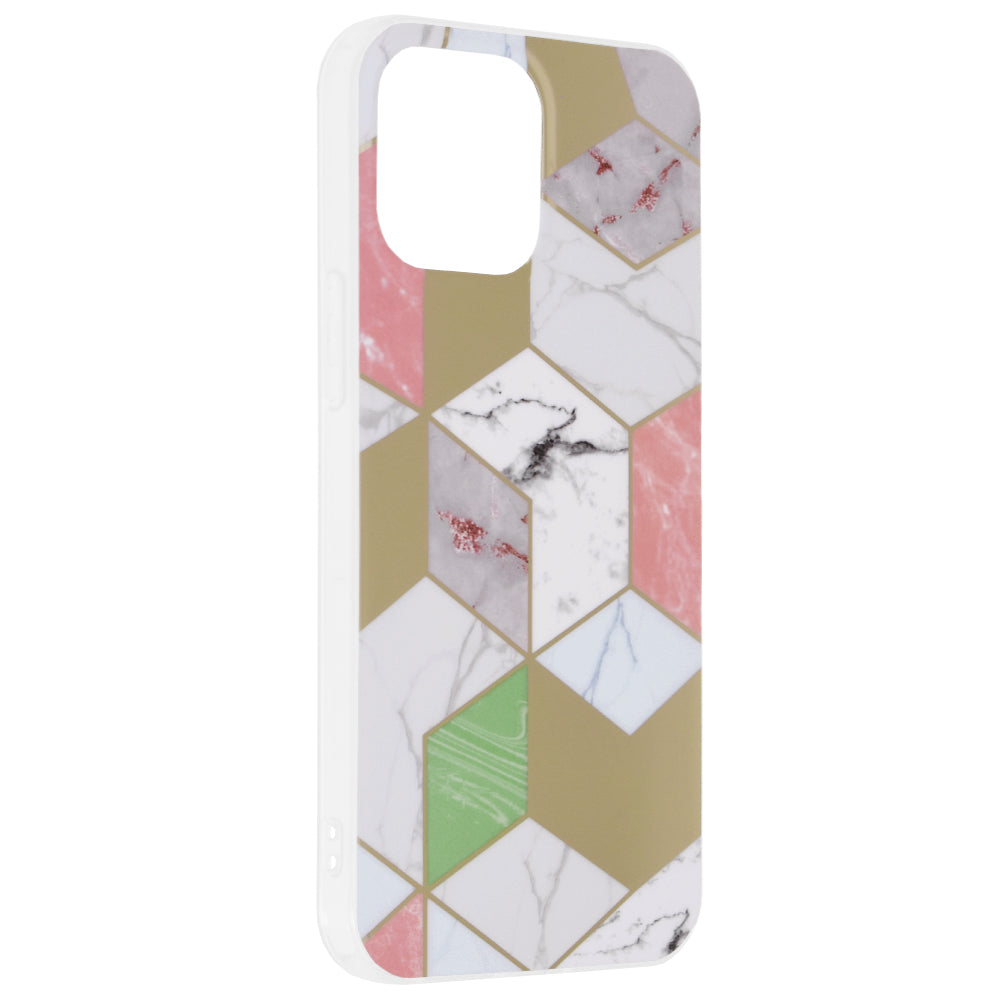 Etui na Apple iPhone 13 Pro Max, Techsuit, Marble, Fioletowy