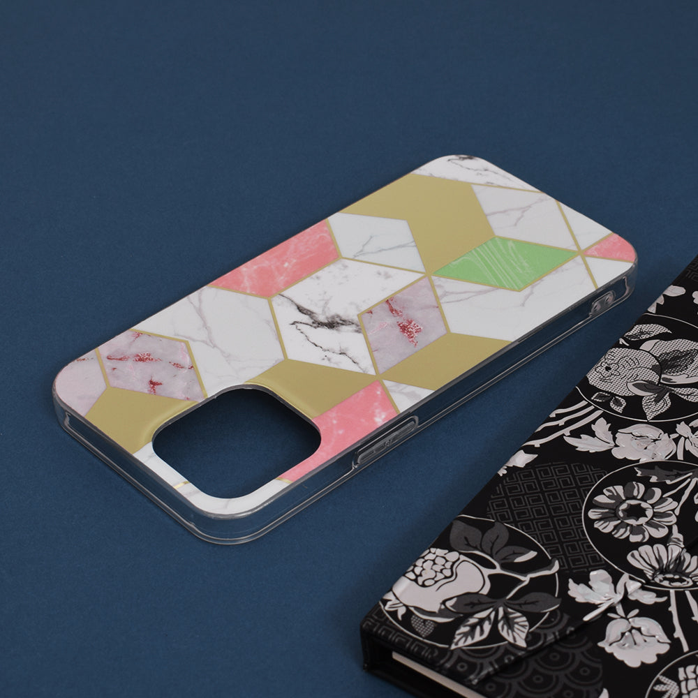 Etui na Apple iPhone 13 Pro Max, Techsuit, Marble, Fioletowy
