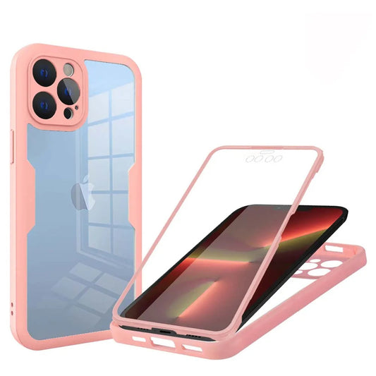 Etui na Apple iPhone 13 Pro, Techsuit, ColorVerse 360, Różowe