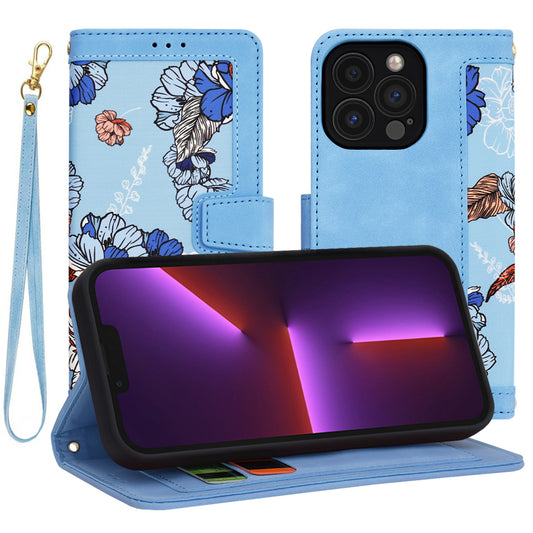 Etui na Apple iPhone 13 Pro, Techsuit, FlipCraft, Niebieski