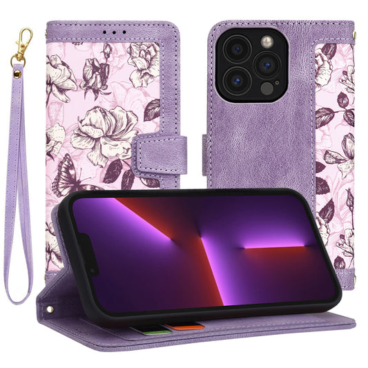 Etui na Apple iPhone 13 Pro, Techsuit, FlipCraft, Fioletowy