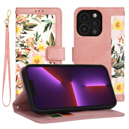 Etui na Apple iPhone 13 Pro, Techsuit, FlipCraft, różowe