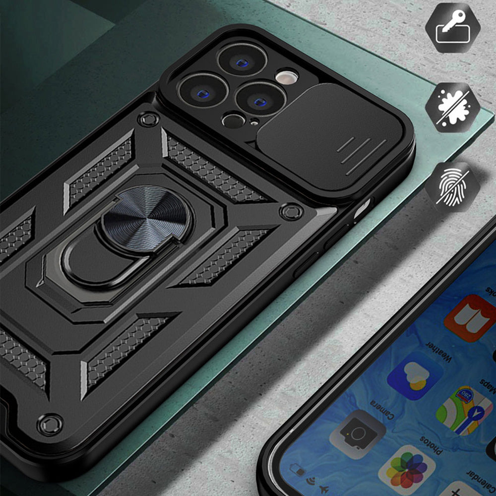 Etui na Apple iPhone 13, Techsuit, CamShield, czarne