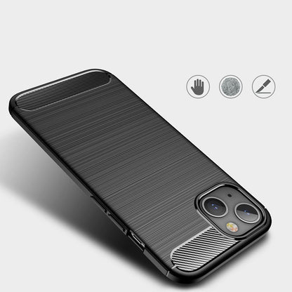 Etui na Apple iPhone 13, Techsuit, Carbon, Czarny
