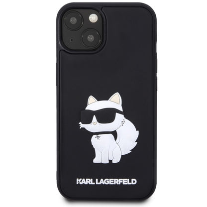 Etui na Apple iPhone 14 Plus, Karl Lagerfeld, 3D Rubber Choupette, Czarne