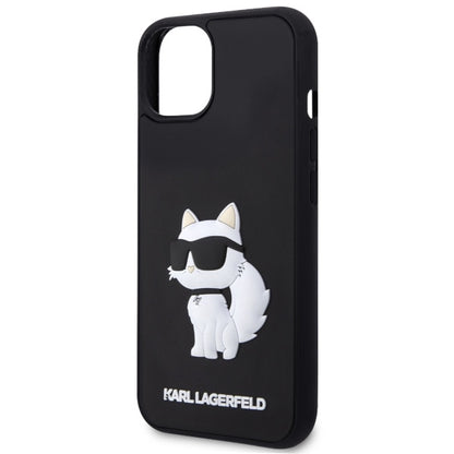 Etui na Apple iPhone 14 Plus, Karl Lagerfeld, 3D Rubber Choupette, Czarne