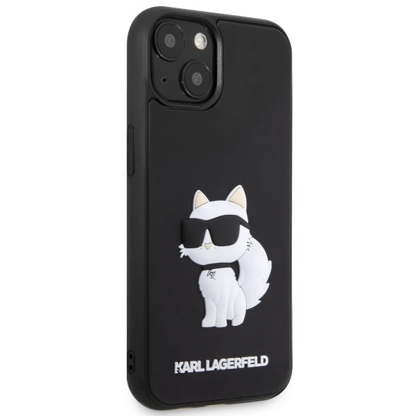 Etui na Apple iPhone 14 Plus, Karl Lagerfeld, 3D Rubber Choupette, Czarne