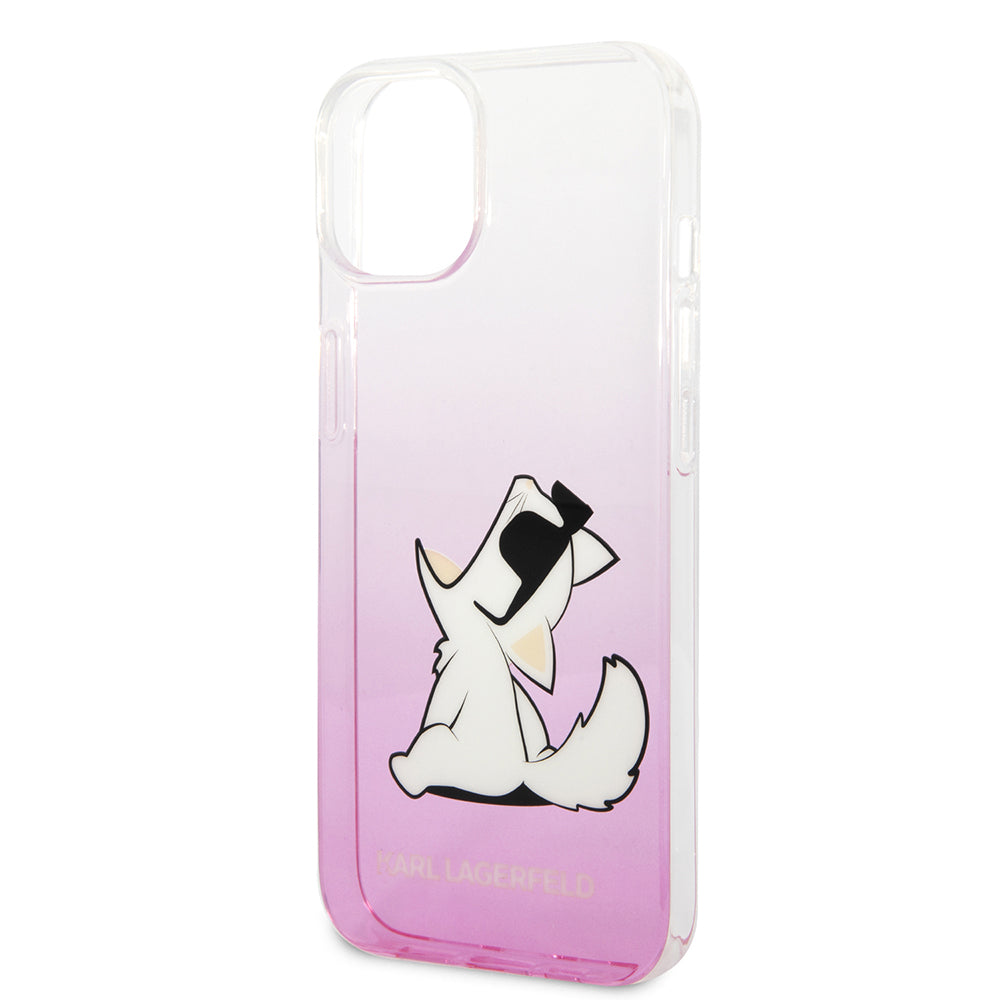 Etui na Apple iPhone 14 Plus, Karl Lagerfeld, Choupette Fun, Różowy