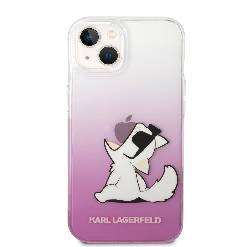 Etui na Apple iPhone 14 Plus, Karl Lagerfeld, Choupette Fun, Różowy