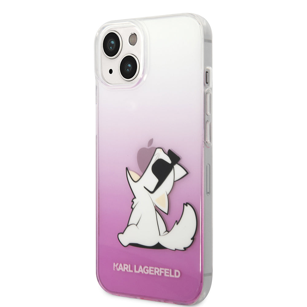 Etui na Apple iPhone 14 Plus, Karl Lagerfeld, Choupette Fun, Różowy
