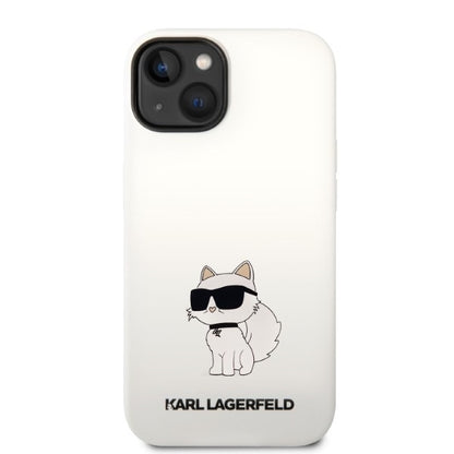Etui na Apple iPhone 14 Plus, Karl Lagerfeld, Silicone Choupette, Białe