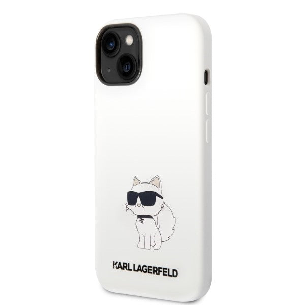 Etui na Apple iPhone 14 Plus, Karl Lagerfeld, Silicone Choupette, Białe