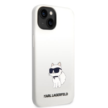 Etui na Apple iPhone 14 Plus, Karl Lagerfeld, Silicone Choupette, Białe