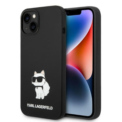 Etui na Apple iPhone 14 Plus, Karl Lagerfeld, Silicone Choupette, Czarne