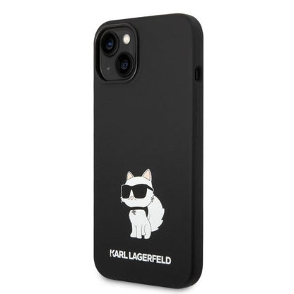 Etui na Apple iPhone 14 Plus, Karl Lagerfeld, Silicone Choupette, Czarne