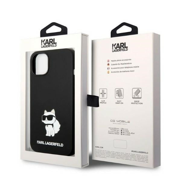 Etui na Apple iPhone 14 Plus, Karl Lagerfeld, Silicone Choupette, Czarne