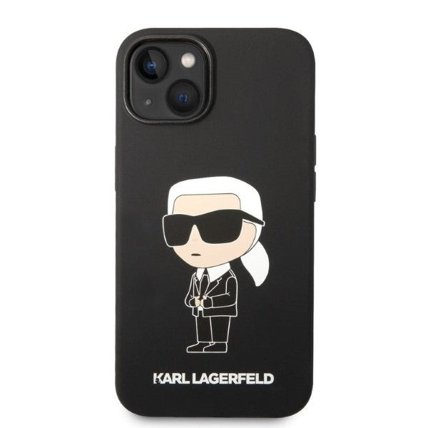 Etui na Apple iPhone 14 Plus, Karl Lagerfeld, Silicone Ikonik Karl, Czarne