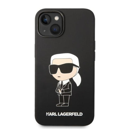 Etui na Apple iPhone 14 Plus, Karl Lagerfeld, Silicone Ikonik Karl, Czarne