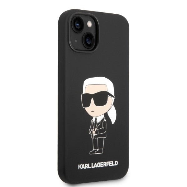 Etui na Apple iPhone 14 Plus, Karl Lagerfeld, Silicone Ikonik Karl, Czarne