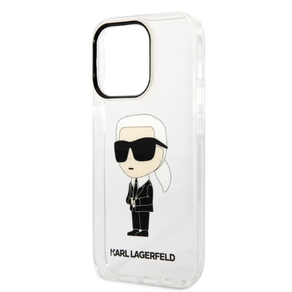 Etui na Apple iPhone 14 Pro, Karl Lagerfeld, IML Ikonik NFT, Przezroczyste