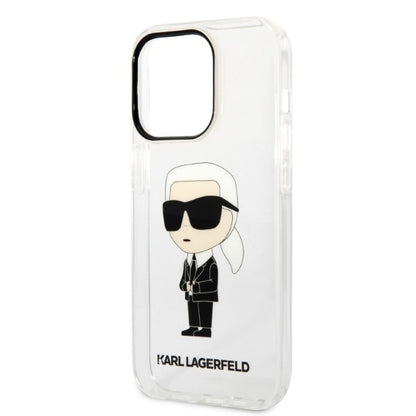 Etui na Apple iPhone 14 Pro, Karl Lagerfeld, IML Ikonik NFT, Przezroczyste