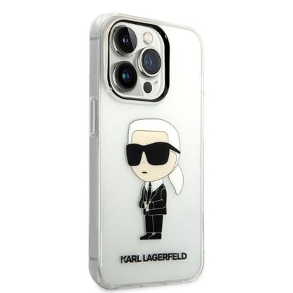 Etui na Apple iPhone 14 Pro, Karl Lagerfeld, IML Ikonik NFT, Przezroczyste