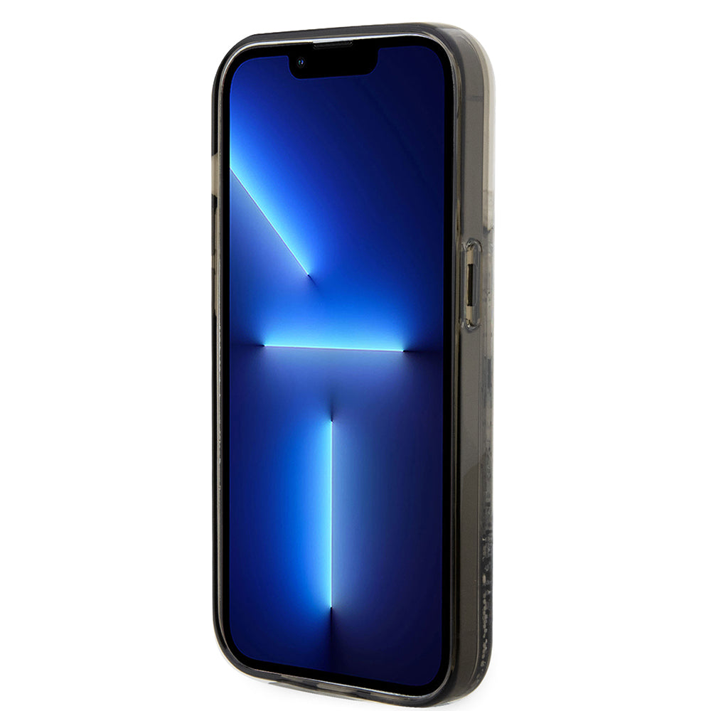 Etui na Apple iPhone 14 Pro, Karl Lagerfeld, Liquid Glitter Choupette, Przezroczyste