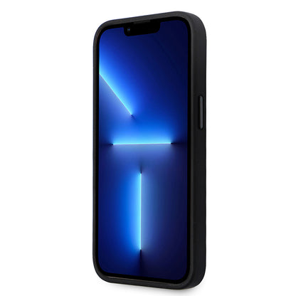 Etui na Apple iPhone 14 Pro, Karl Lagerfeld, Silicone Ikonik Karl Metal, Czarne