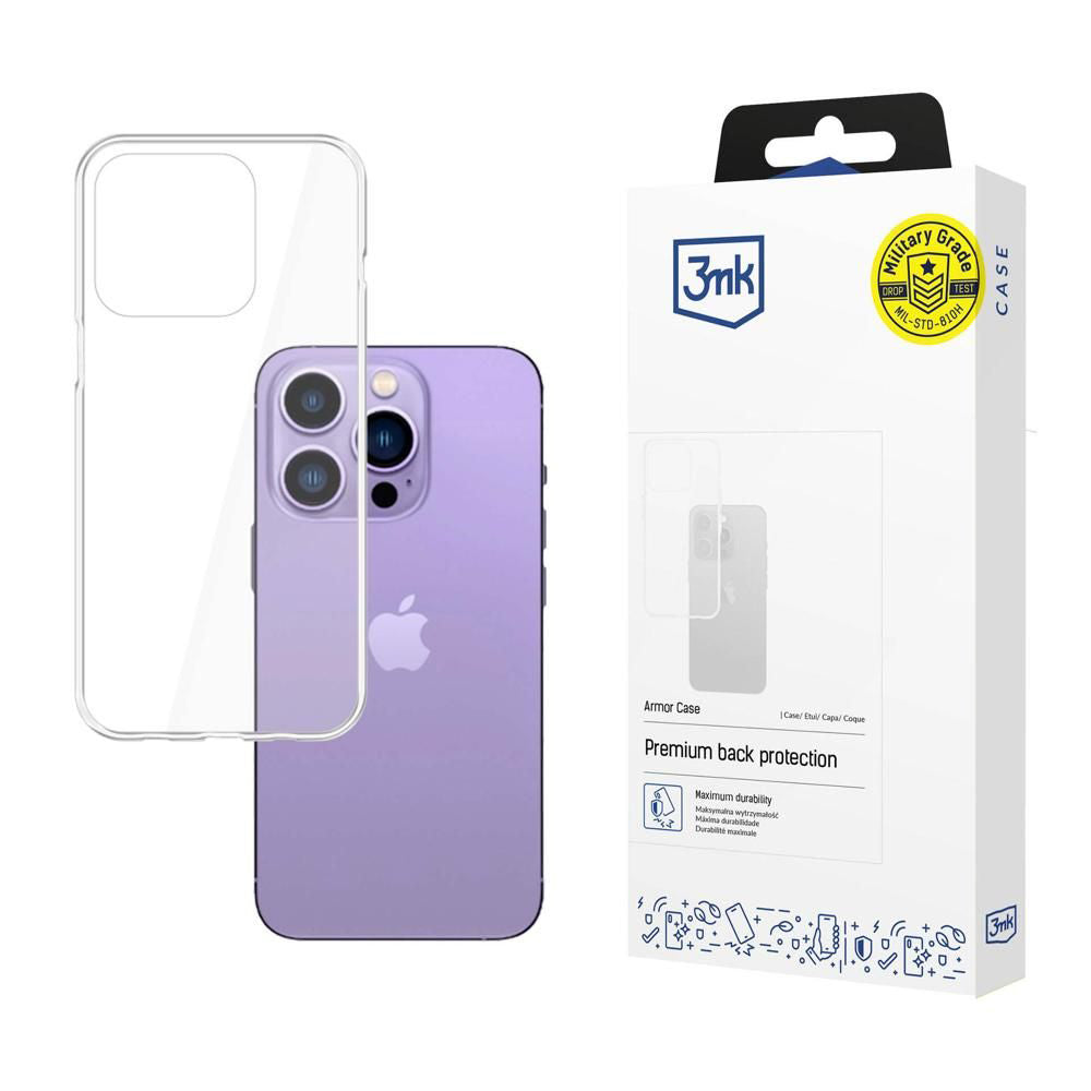 Etui na Apple iPhone 14 Pro Max, 3MK, Armor, Przezroczyste