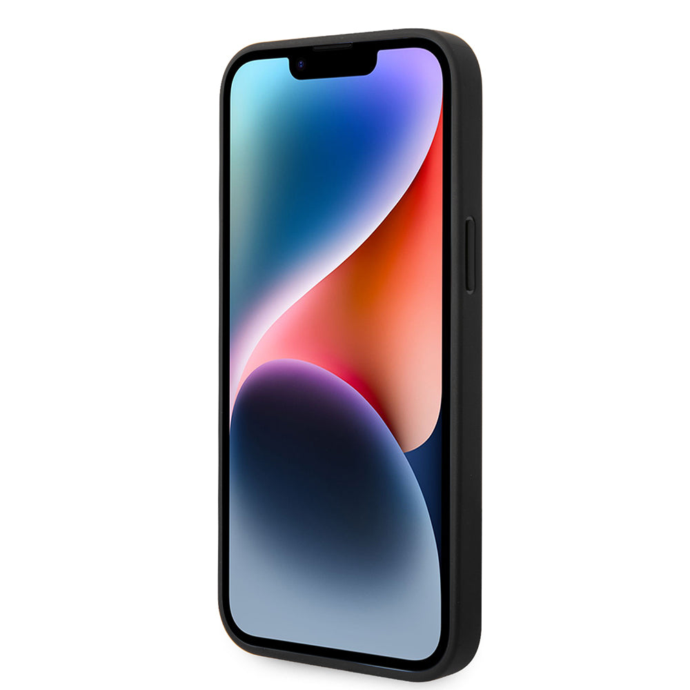 Etui na Apple iPhone 14 Pro Max, Karl Lagerfeld, Glitter Flakes Ikonik Karl, Srebrne.