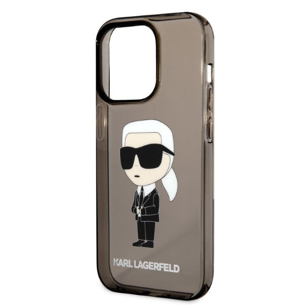 Etui na Apple iPhone 14 Pro Max, Karl Lagerfeld, IML Ikonik NFT, Czarne