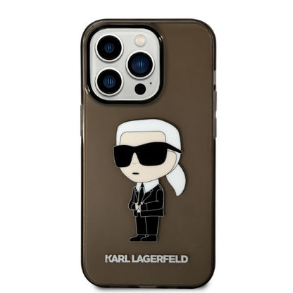 Etui na Apple iPhone 14 Pro Max, Karl Lagerfeld, IML Ikonik NFT, Czarne
