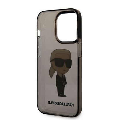 Etui na Apple iPhone 14 Pro Max, Karl Lagerfeld, IML Ikonik NFT, Czarne