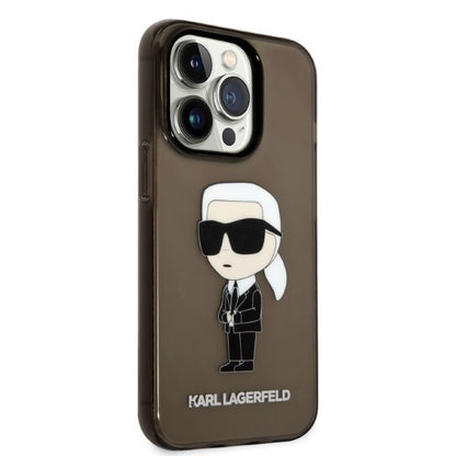 Etui na Apple iPhone 14 Pro Max, Karl Lagerfeld, IML Ikonik NFT, Czarne