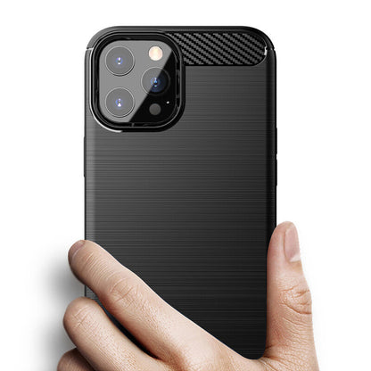 Etui na Apple iPhone 14 Pro Max, Techsuit, Carbon, Czarny